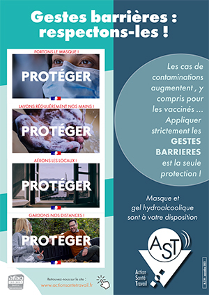 Affiche gestes barrières
