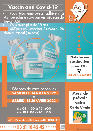 Vaccination Anti-Covid-19 : NOUVELLES DATES !